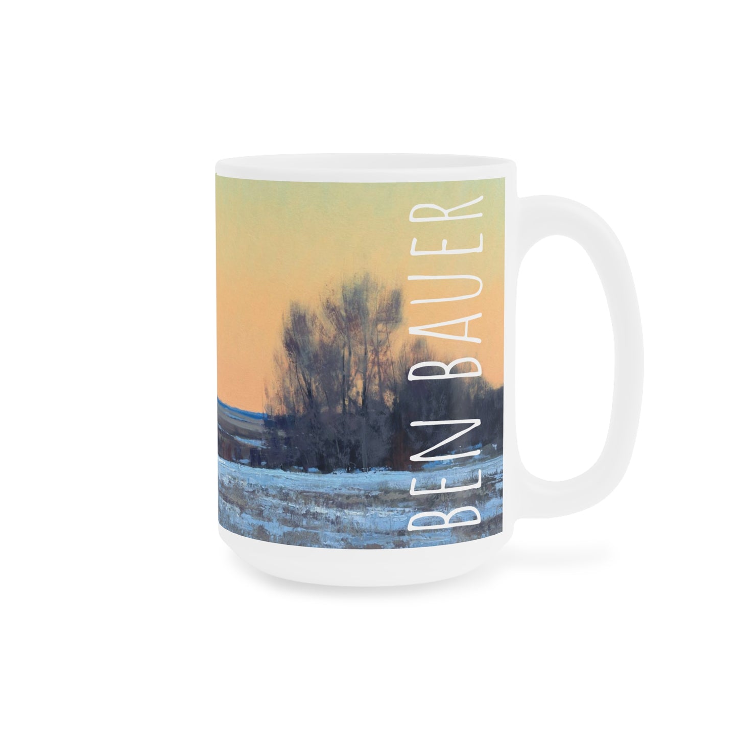 Ben Bauer: "Late Afternoon in March, Lowry, MN" Ceramic Mug (11oz, 15oz, 20oz)