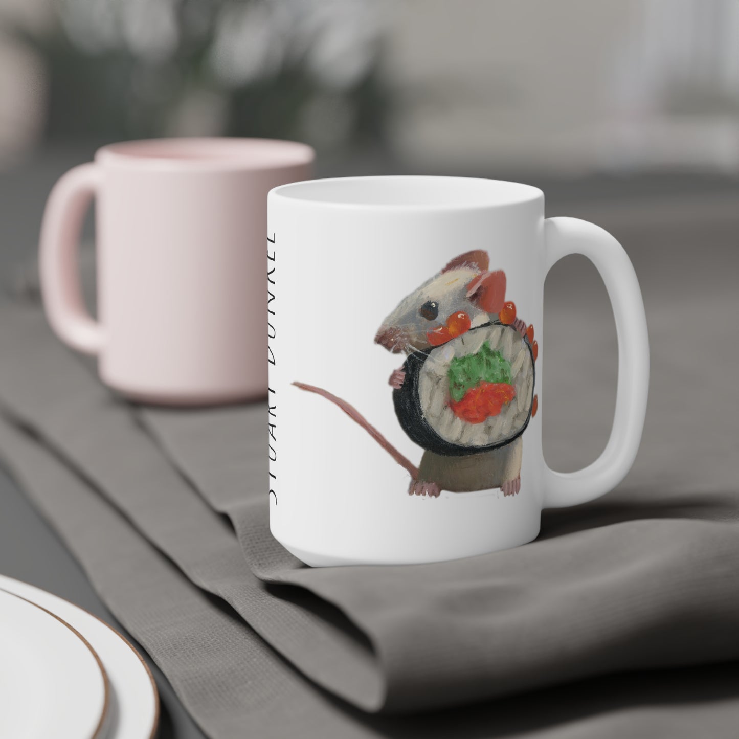 Stuart Dunkel: "Sushi Escape" Ceramic Mug (11oz\15oz\20oz)