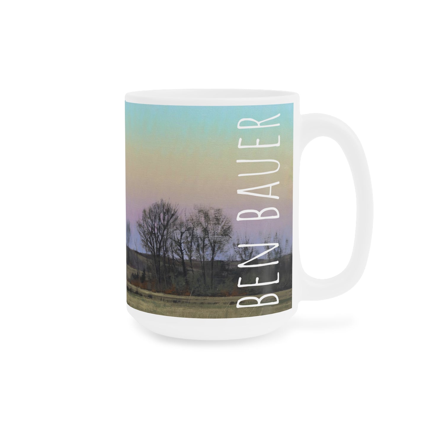 Ben Bauer: "Minnesota Glacial Lakes Area at Dusk" Ceramic Mug (11oz, 15oz, 20oz)