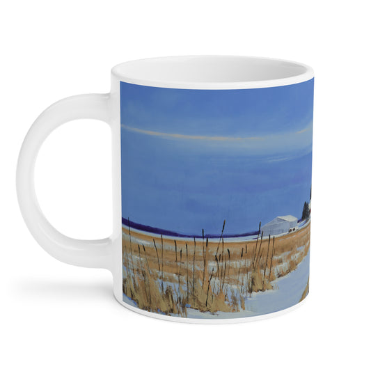 Ben Bauer: "County Road 4 Farmstead" Ceramic Mug (11oz, 15oz, 20oz)