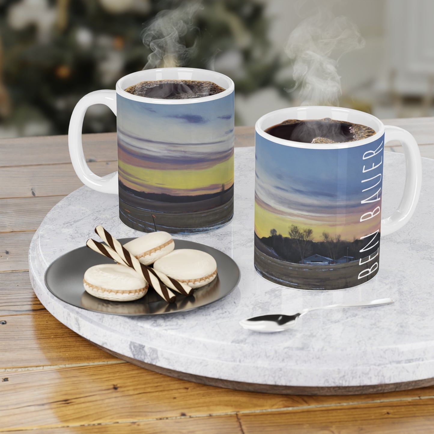 Ben Bauer: "St. Croix Valley Sunset" Ceramic Mug (11oz, 15oz, 20oz)