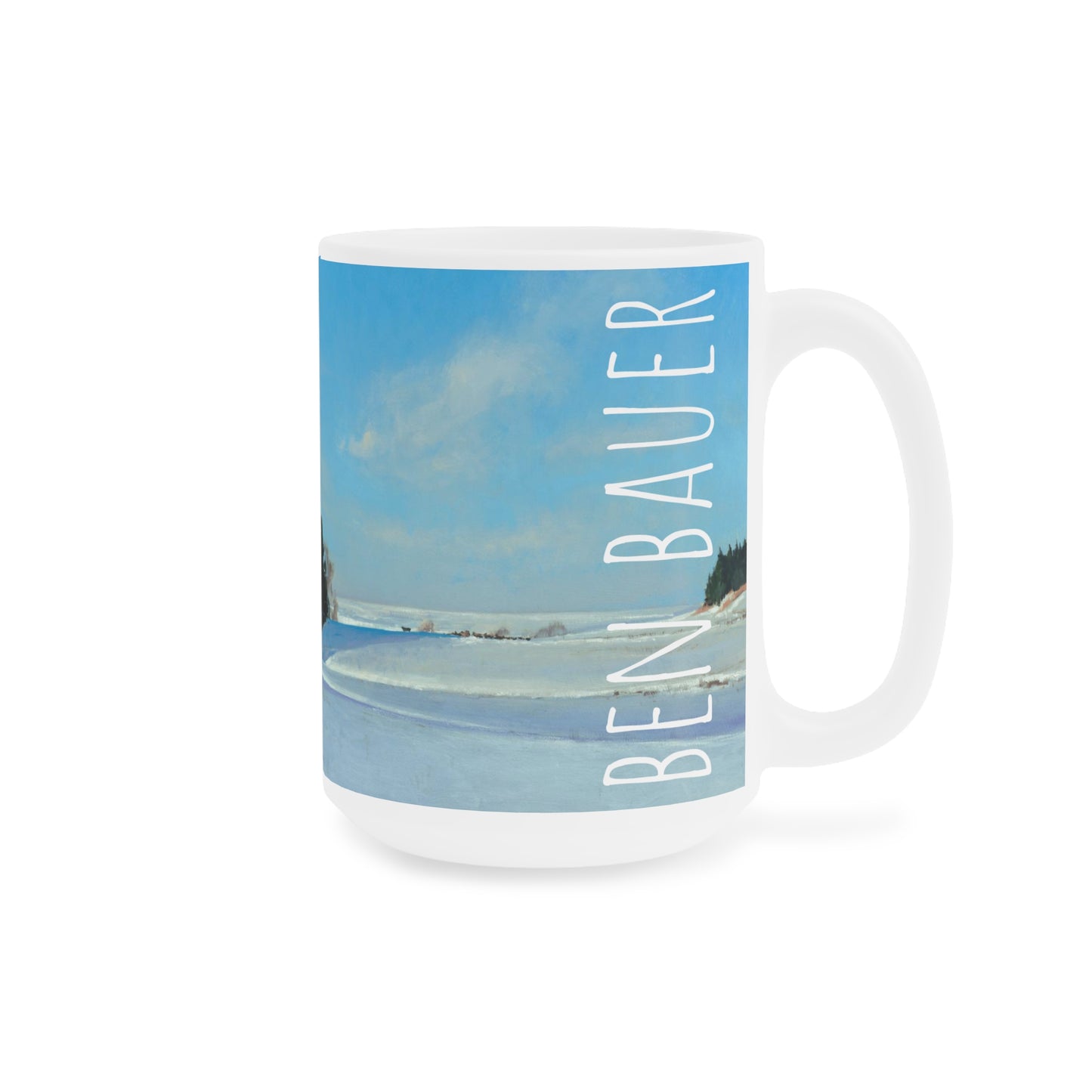 Ben Bauer: "Winter Hills of Somerset" Ceramic Mug (11oz, 15oz, 20oz)