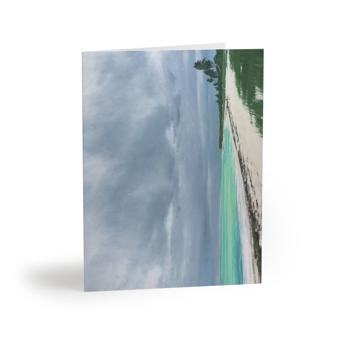 Ben Bauer: "Sandspur Beach, Florida" - Greeting Cards (8, 16, and 24 pcs)