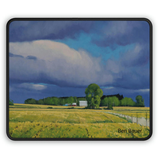Ben Bauer: "September Fields, Lowry, MN" - Gaming Mouse Pad