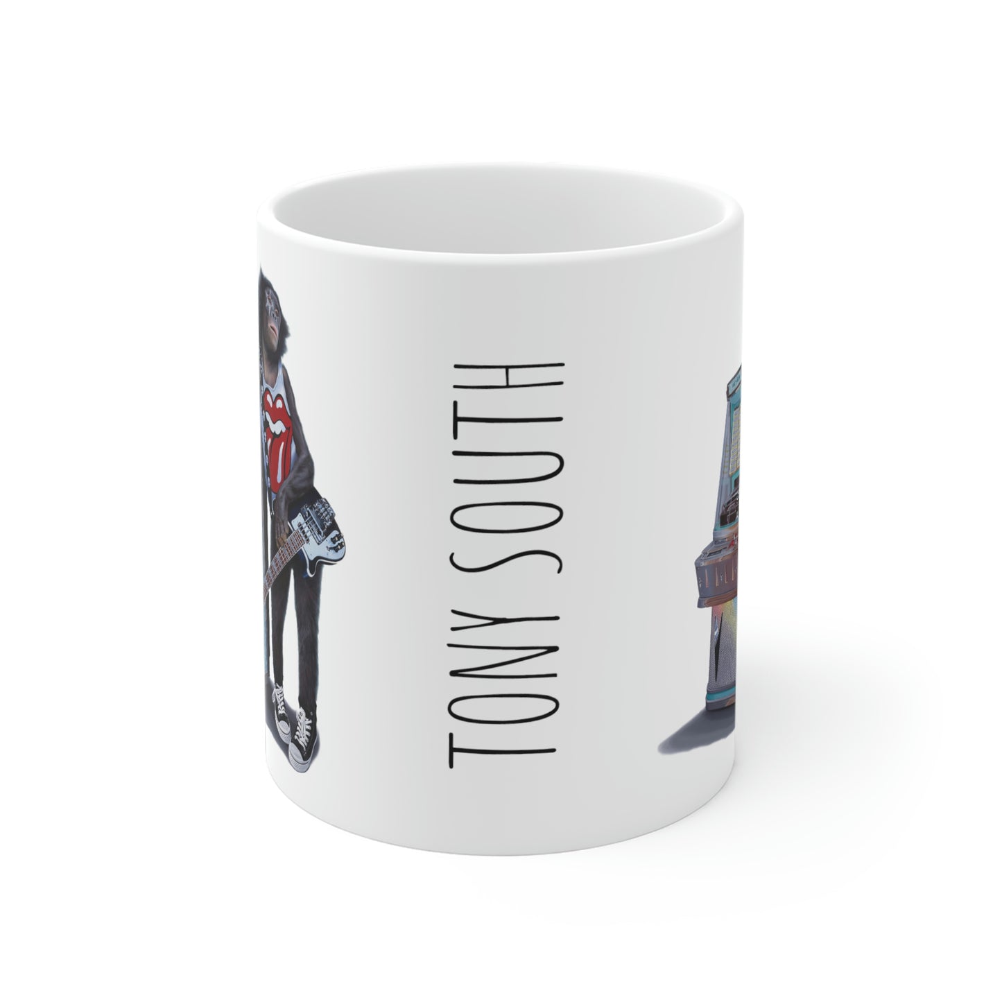 Tony South: "Jukebox Hero - Tony South" Ceramic Mug (11oz\15oz\20oz)