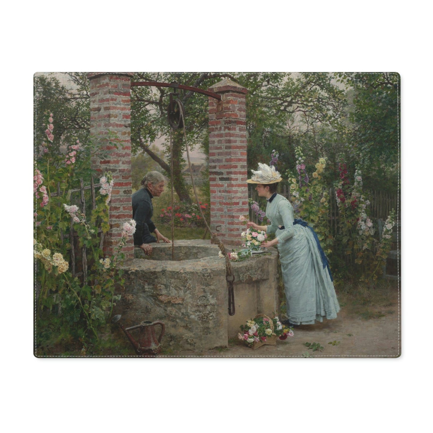 Marie Francois Firmin-Girard: "Un Puits Mitoyen" - Placemat, 1pc