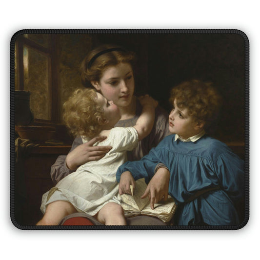 Hugues Merle: "La lecture" - Gaming Mouse Pad