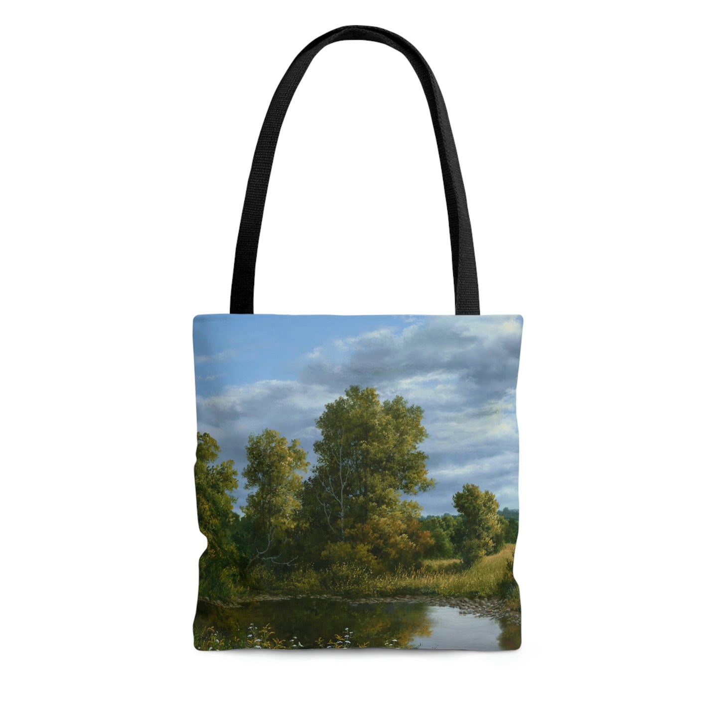 Andrew Orr: "The Pond in Late Summer" - AOP Tote Bag