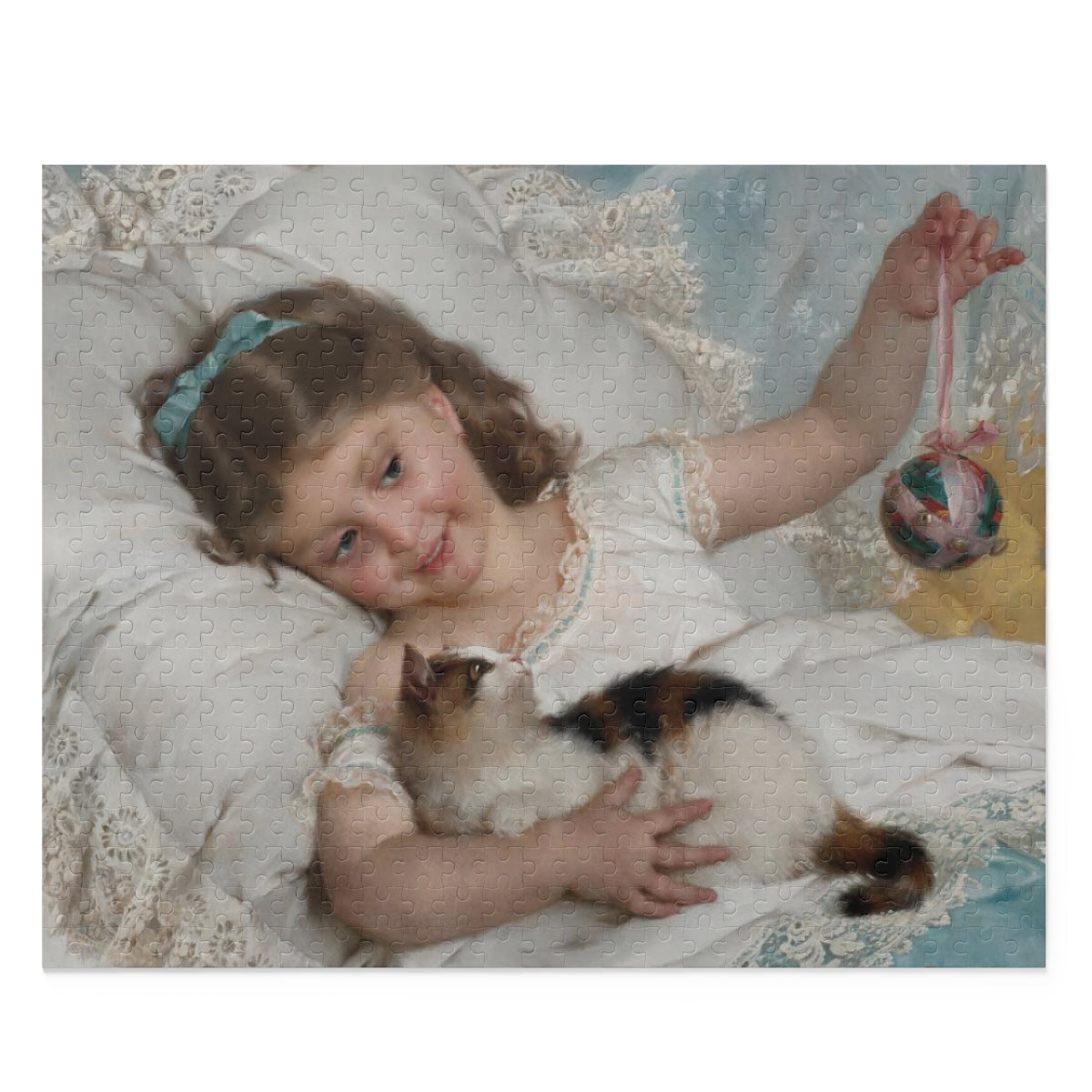 Puzzle - Emile Munier's Petite fille et chat