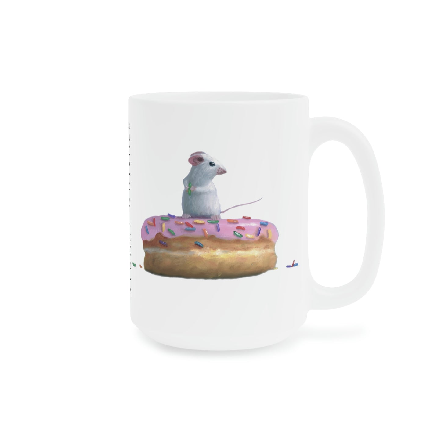 Stuart Dunkel: "Conquered Donut - Dunkel" Ceramic Mug (11oz\15oz\20oz)