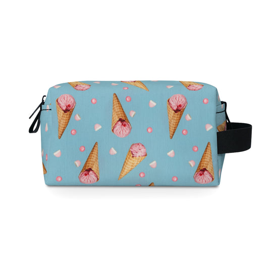 Beth Sistrunk: "Strawberry Ice Cream Cones" - Toiletry Bag