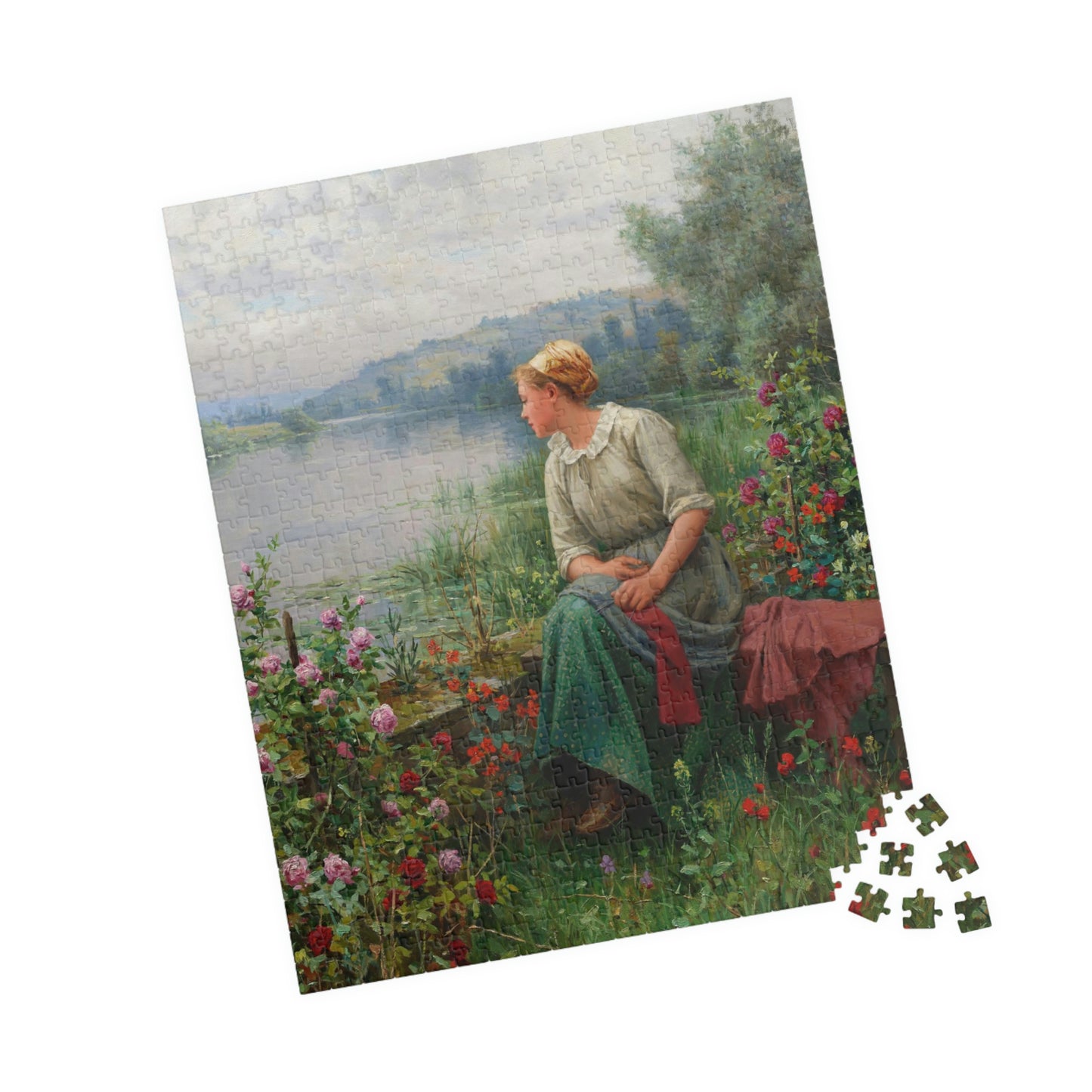 Puzzle - Daniel Ridgway Knight's Maria by the River