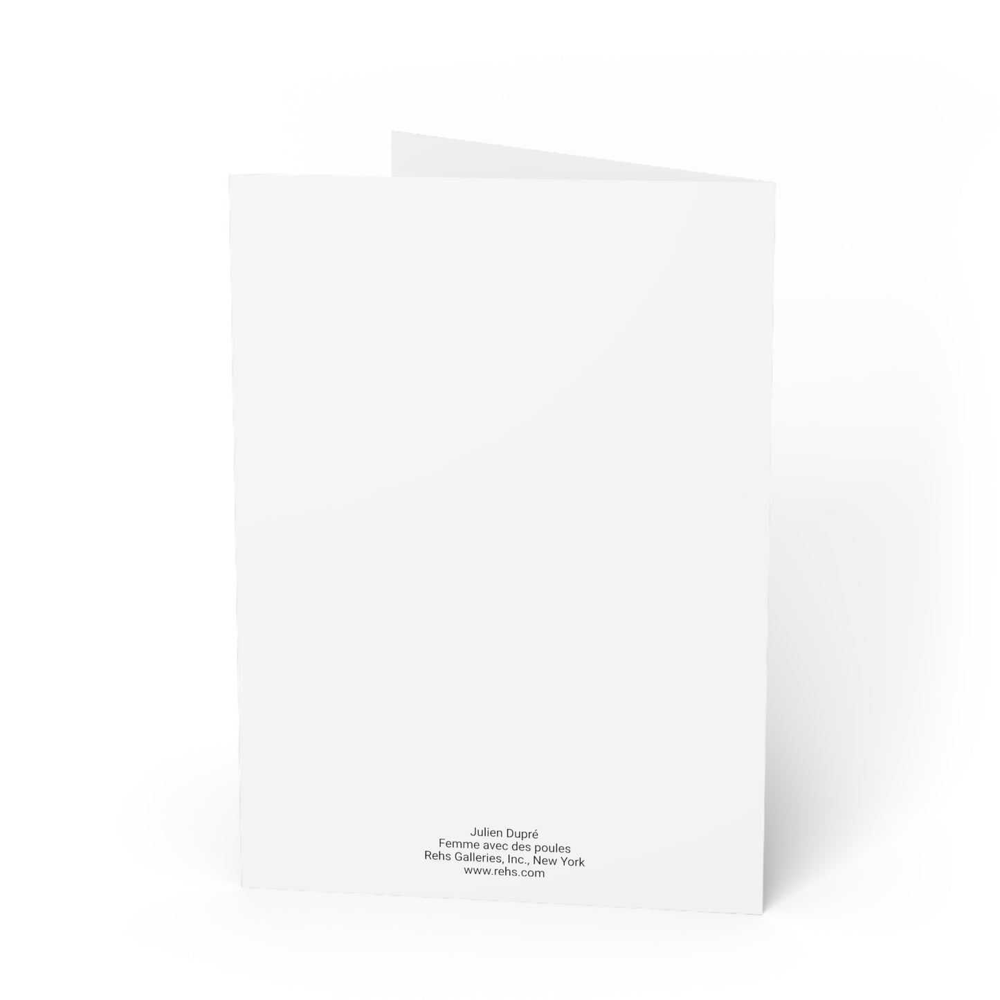 Julien Dupre: "Femme avec des poules" - Folded Greeting Cards