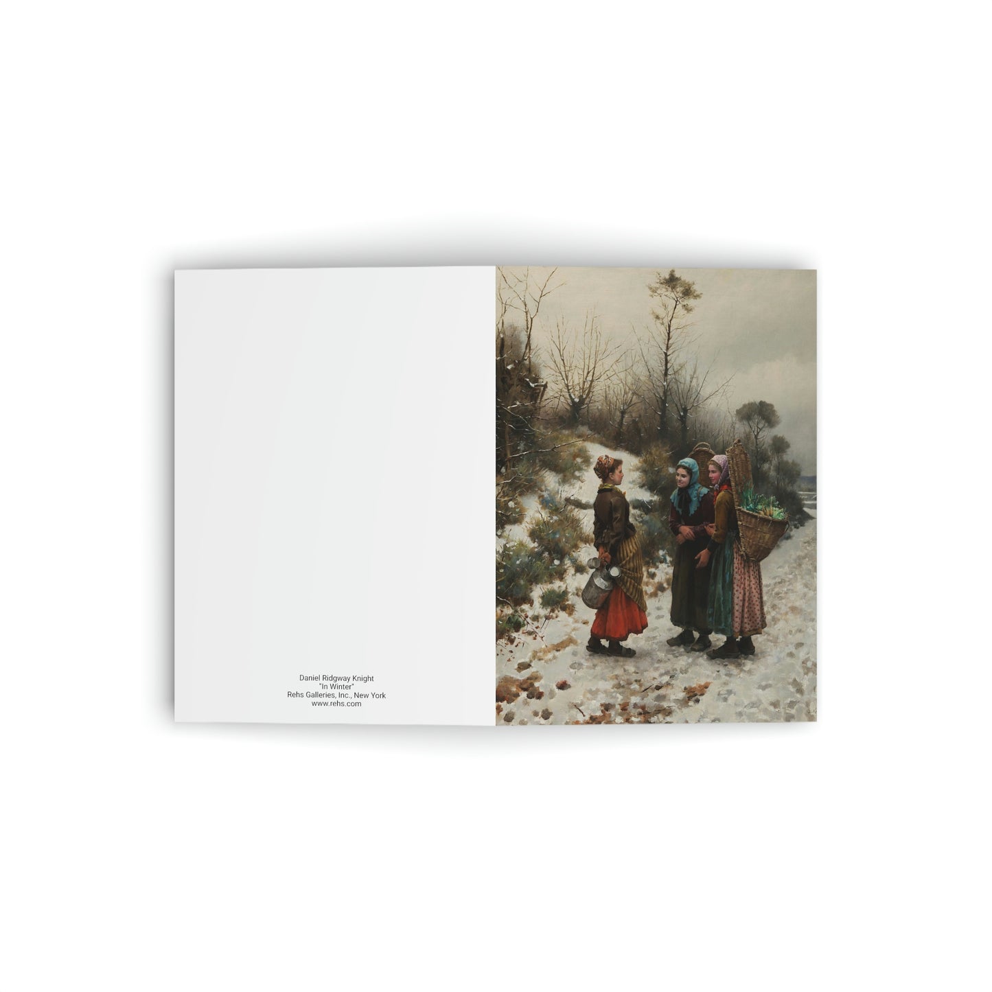 Daniel Ridgway Knight: "In Winter" - Folded Greeting Cards