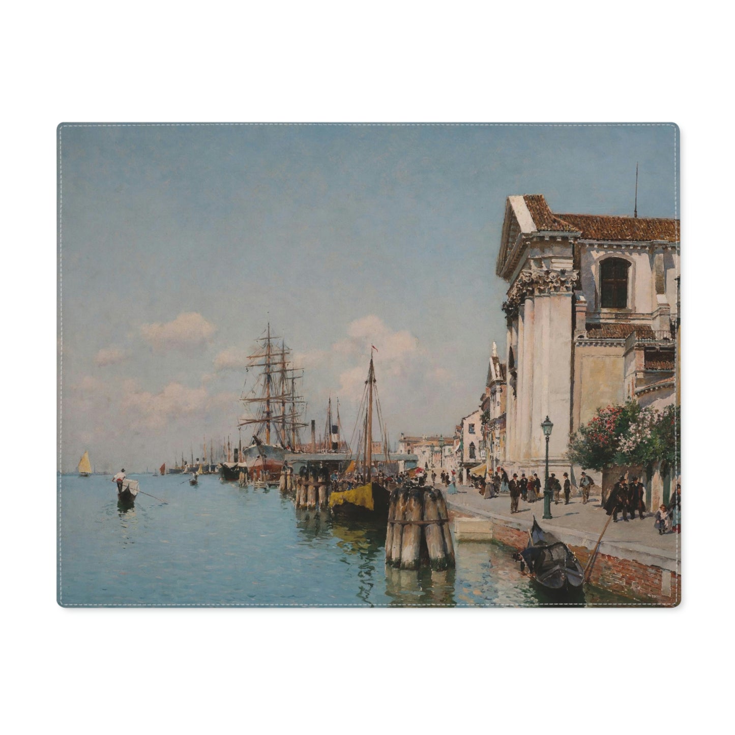 Federico del Campo: "The Giudecca Canal, Santa Maria del Rosario" - Placemat, 1pc