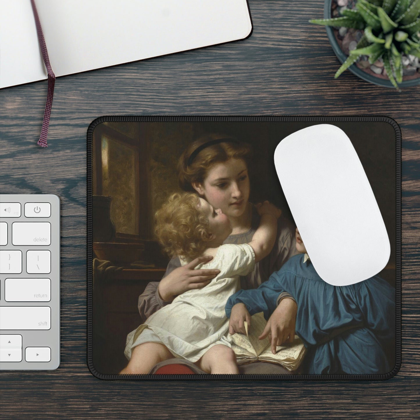 Hugues Merle: "La lecture" - Gaming Mouse Pad