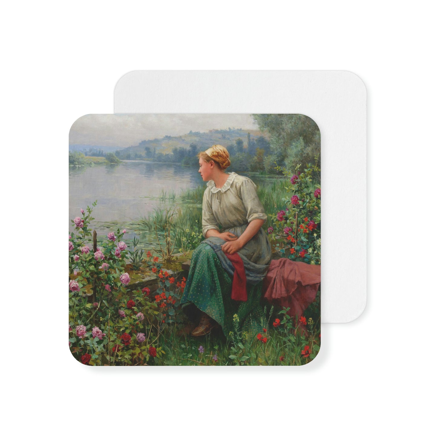 Daniel Ridgway Knight: "Maria by the River" - Coasters (50, 100 pcs)