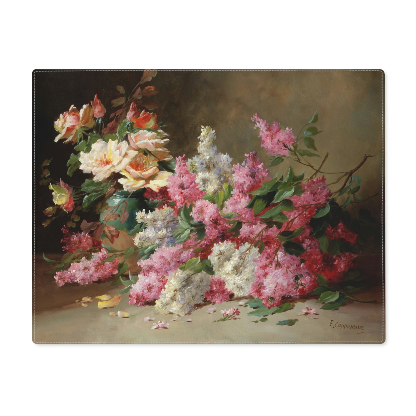 Edmond van Coppenolle: "Lilacs and Roses" - Placemat, 1pc