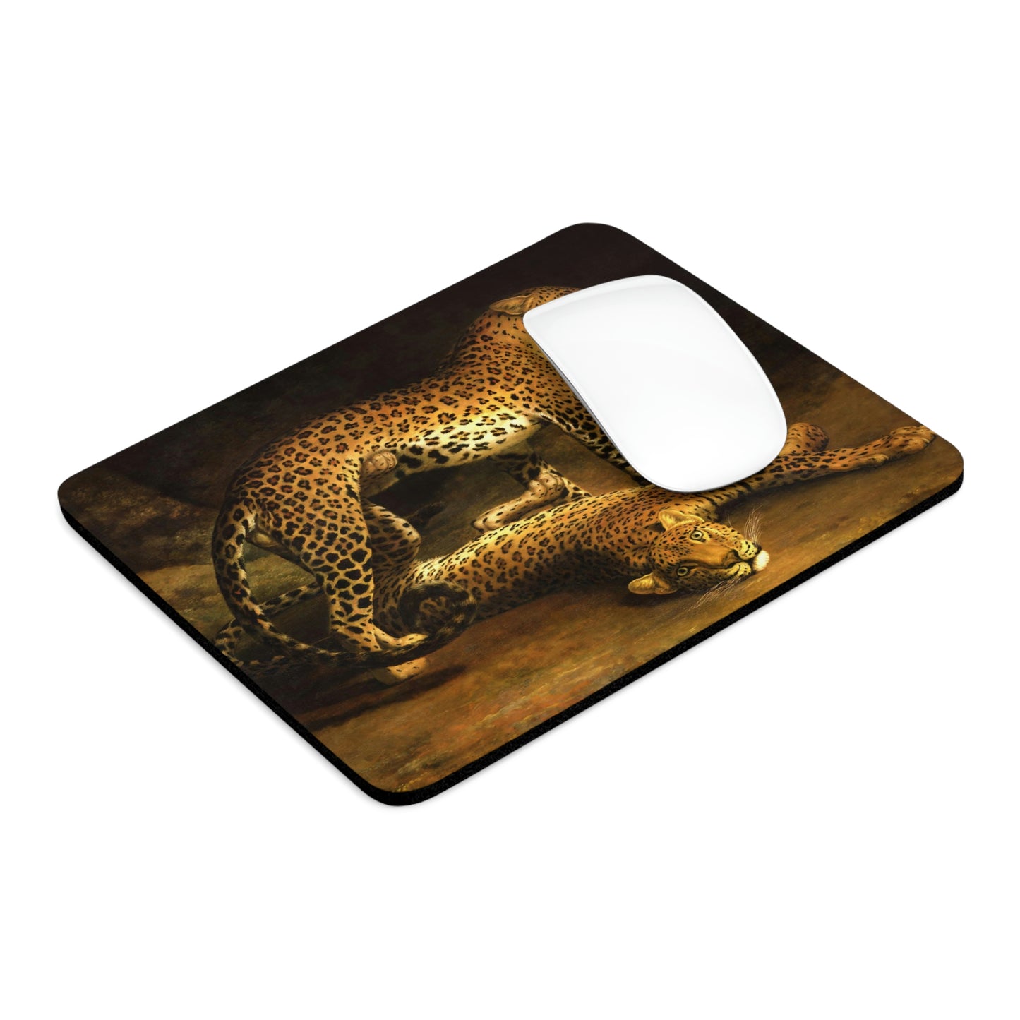 Jacques-Laurent Agasse: "Two Leopards in the Exeter Exchange Menagerie" – Mouse Pad