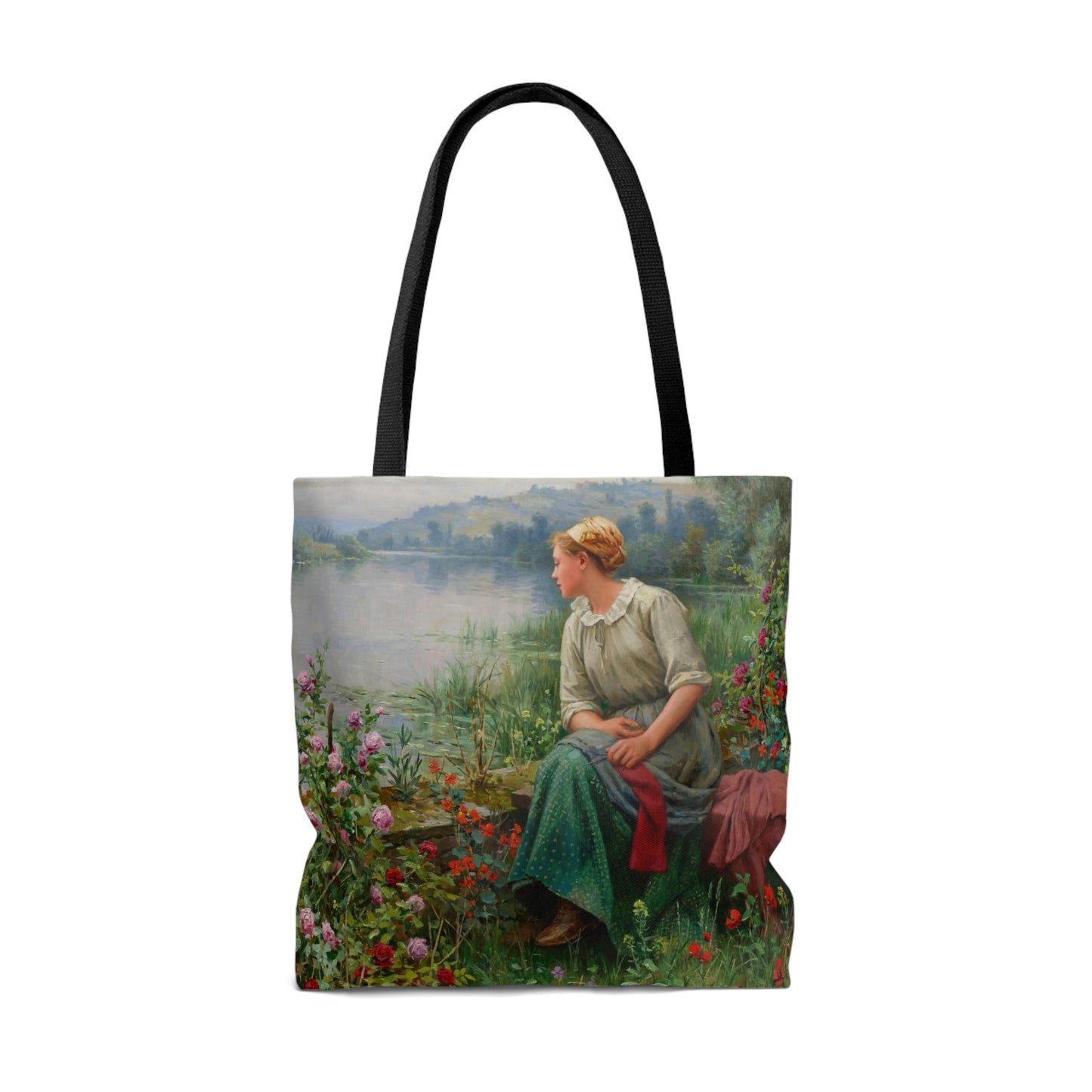 Daniel Ridgway Knight: "Maria by the River" - AOP Tote Bag