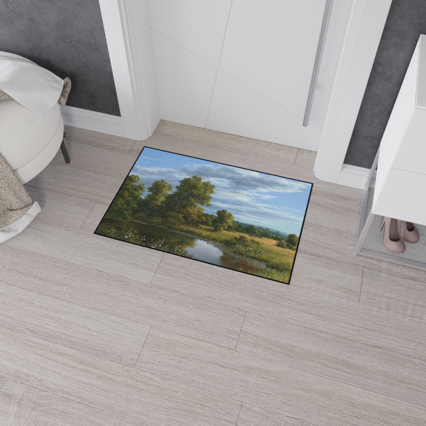 Andrew Orr: "The Pond in Late Summer" - Heavy Duty Floor Mat