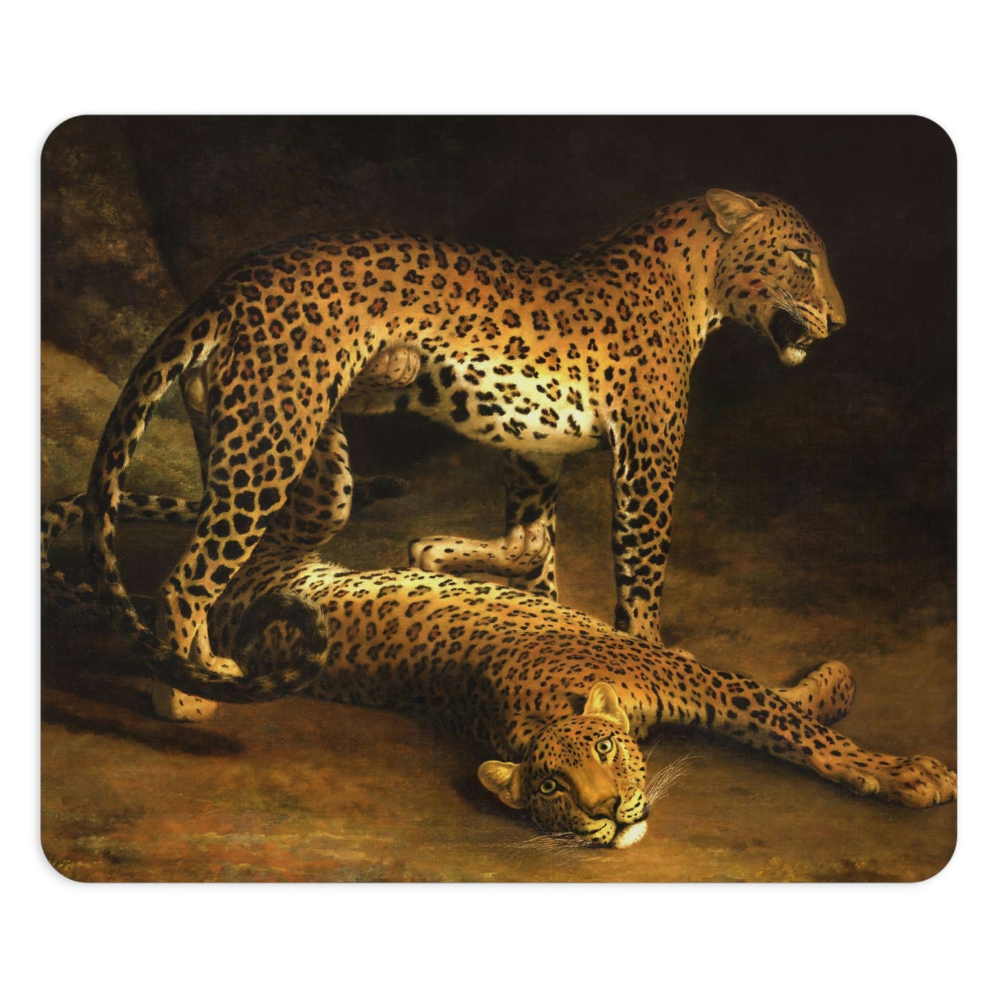 Jacques-Laurent Agasse: "Two Leopards in the Exeter Exchange Menagerie" – Mouse Pad