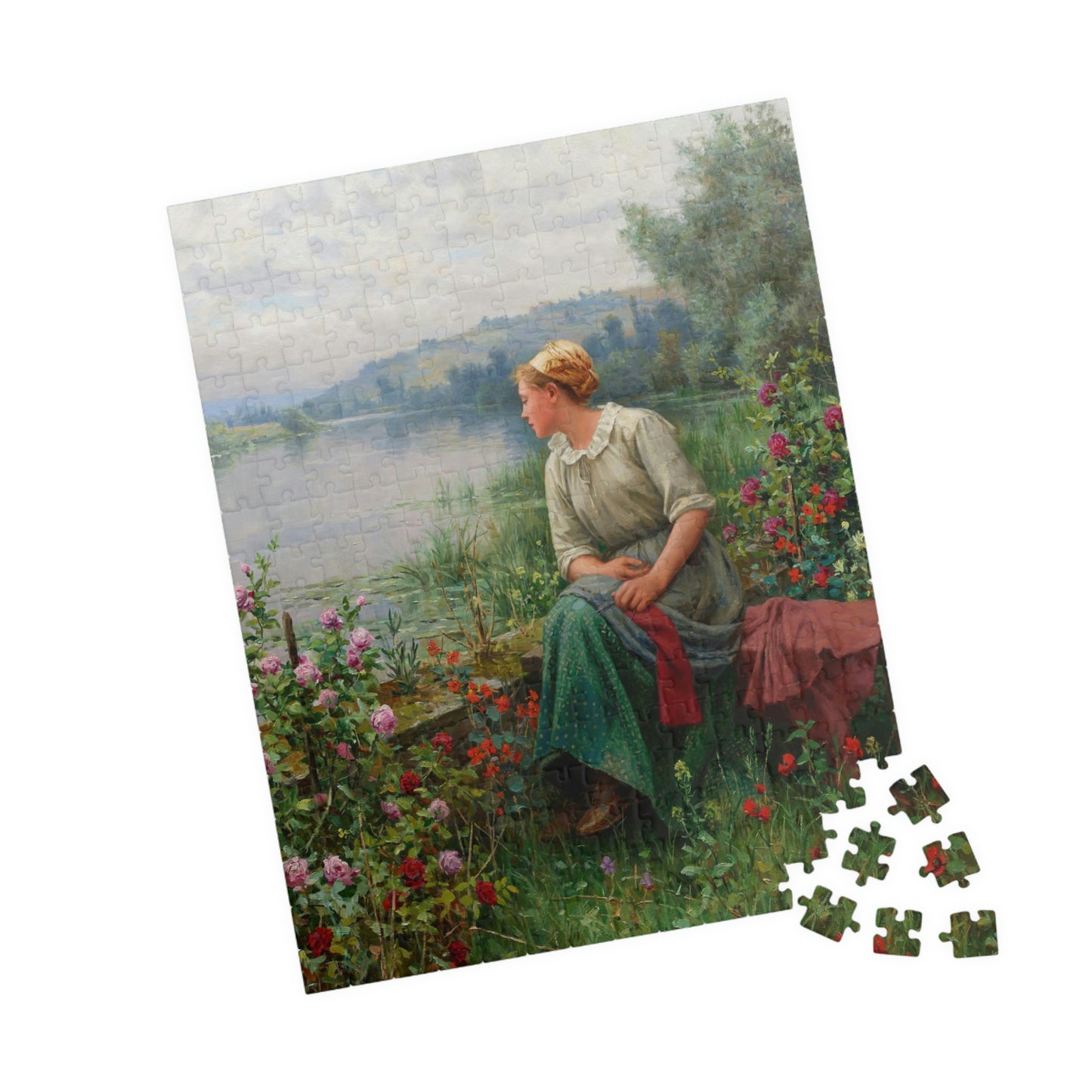 Puzzle - Daniel Ridgway Knight's Maria by the River