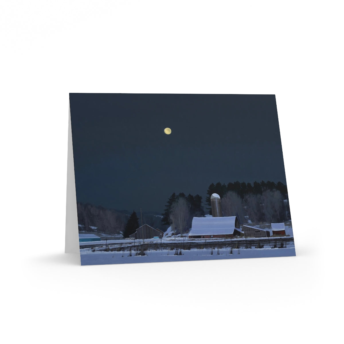Ben Bauer: "Moonset 7 Minutes to Sun Up" Greeting cards (8, 16, and 24 pcs)
