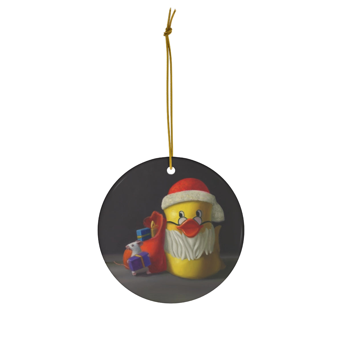 Holiday Ornament - Stuart Dunkel's Santa's Helper (Duckie)